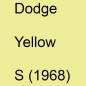 Preview: Dodge, Yellow, S (1968).